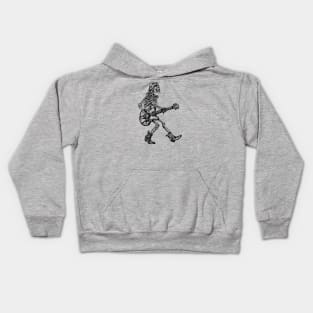 SEEMBO Skeleton Playing Guitar Guitarist Musician Music Band Kids Hoodie